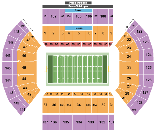 LaVell Edwards Stadium Holy War Seating Chart